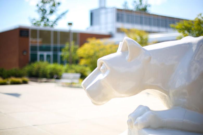 picture of Nittany Lion shrine on DuBois campus